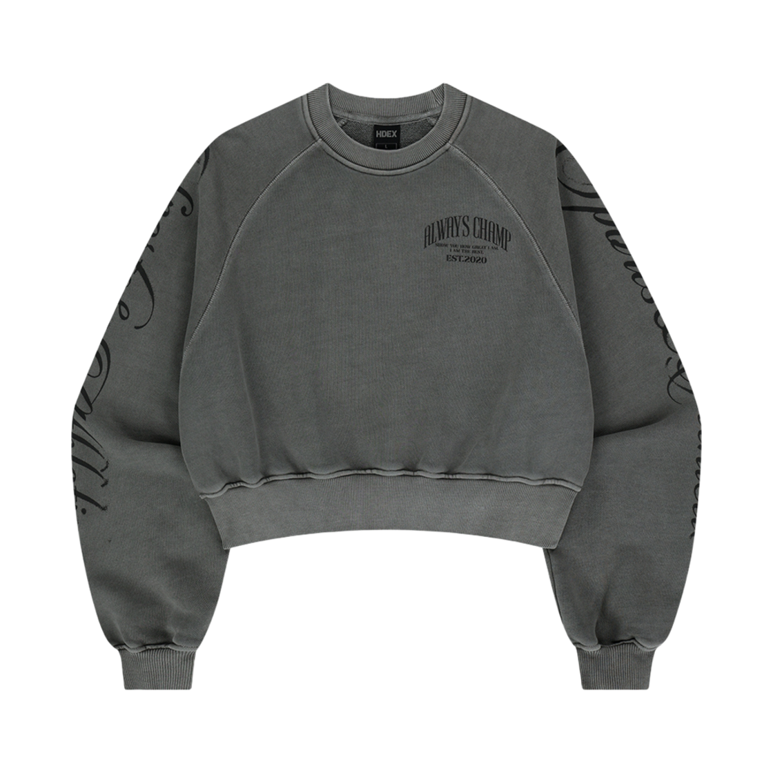 에이치덱스 우먼스 얼웨이즈 피그먼트 스웨트 셔츠 피그먼트 그레이