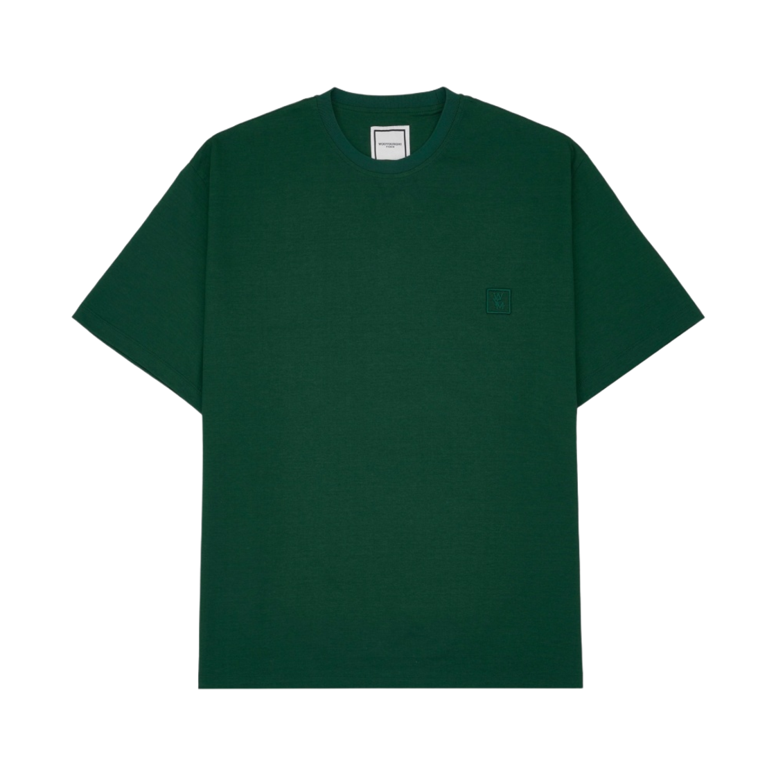 W233TS05705F Wooyoungmi Crown Back Logo T-Shirt Green - 23FW - #2