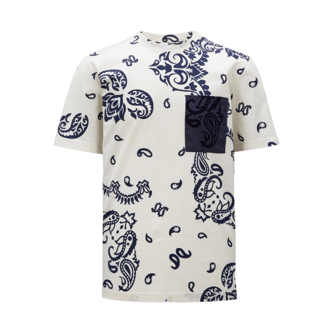 몽클레르 반다나 프린트 티셔츠 화이트 - 23SS(Moncler Bandana Print T-Shirt White - 23SS) - 1