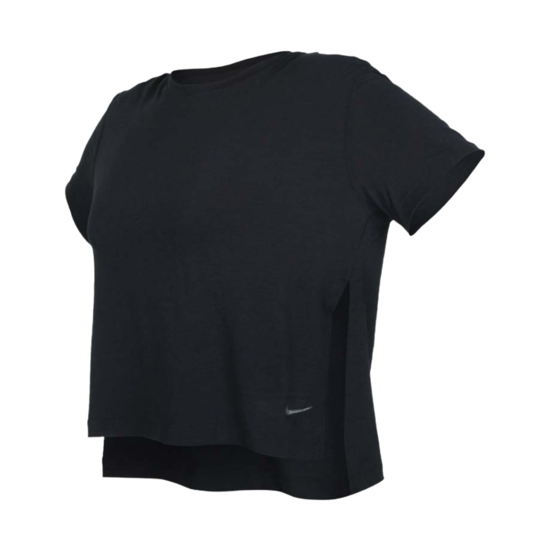 DM7026-010 (W) Nike Yoga Dri-Fit T-Shirt Black Iron Grey - Asia