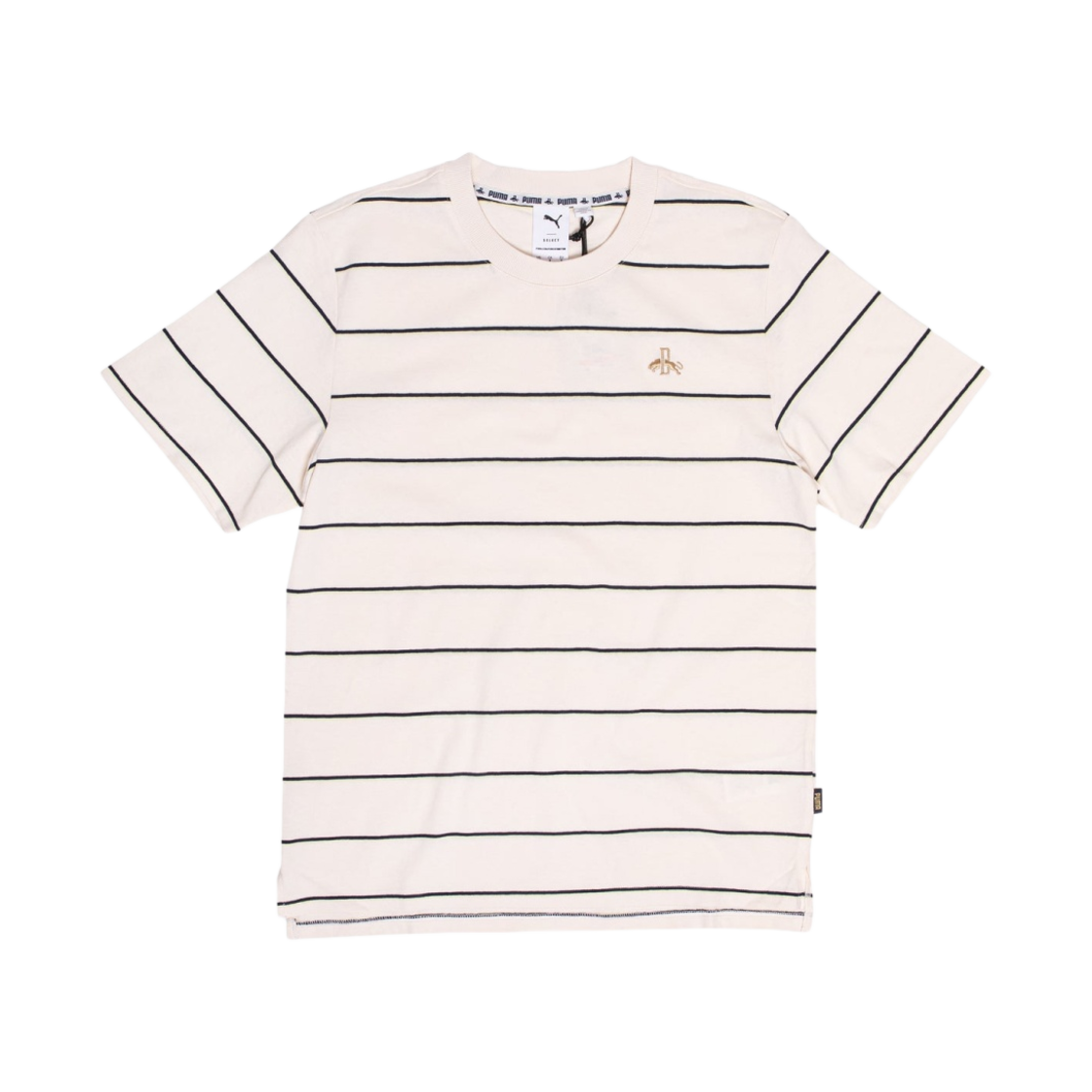 푸마 다슬러 레거시 스트라이프 티셔츠 에그녹(Puma Dassler Legacy Stripes T-Shirt Eggnog)