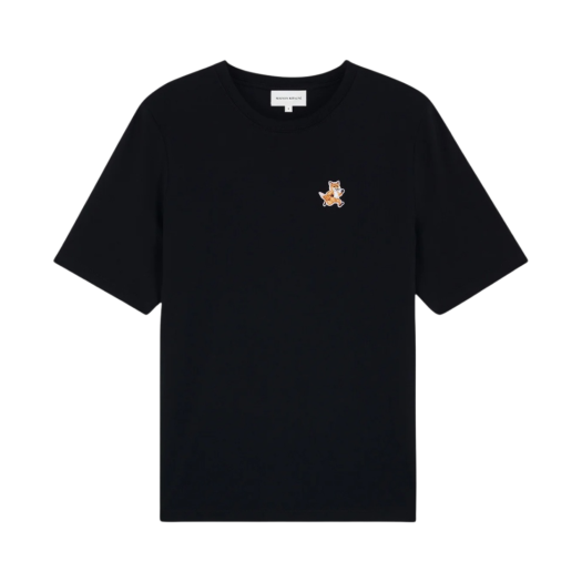 (W) Maison Kitsune Speedy Fox Patch Comfort T-Shirt Black