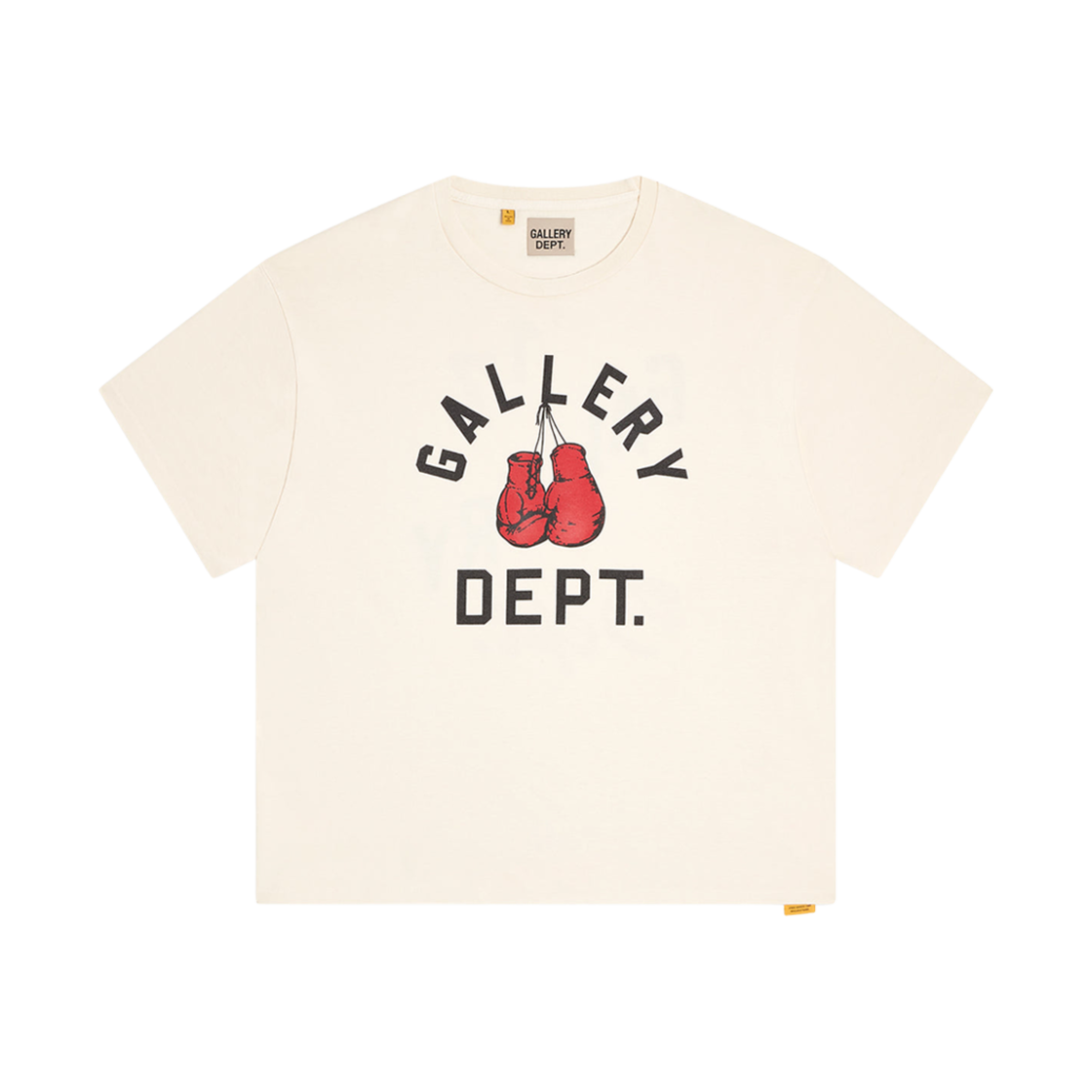 갤러리 디파트먼트 복싱 머치 티셔츠 크림(Gallery Dept. Boxing Merch T-Shirt Cream)
