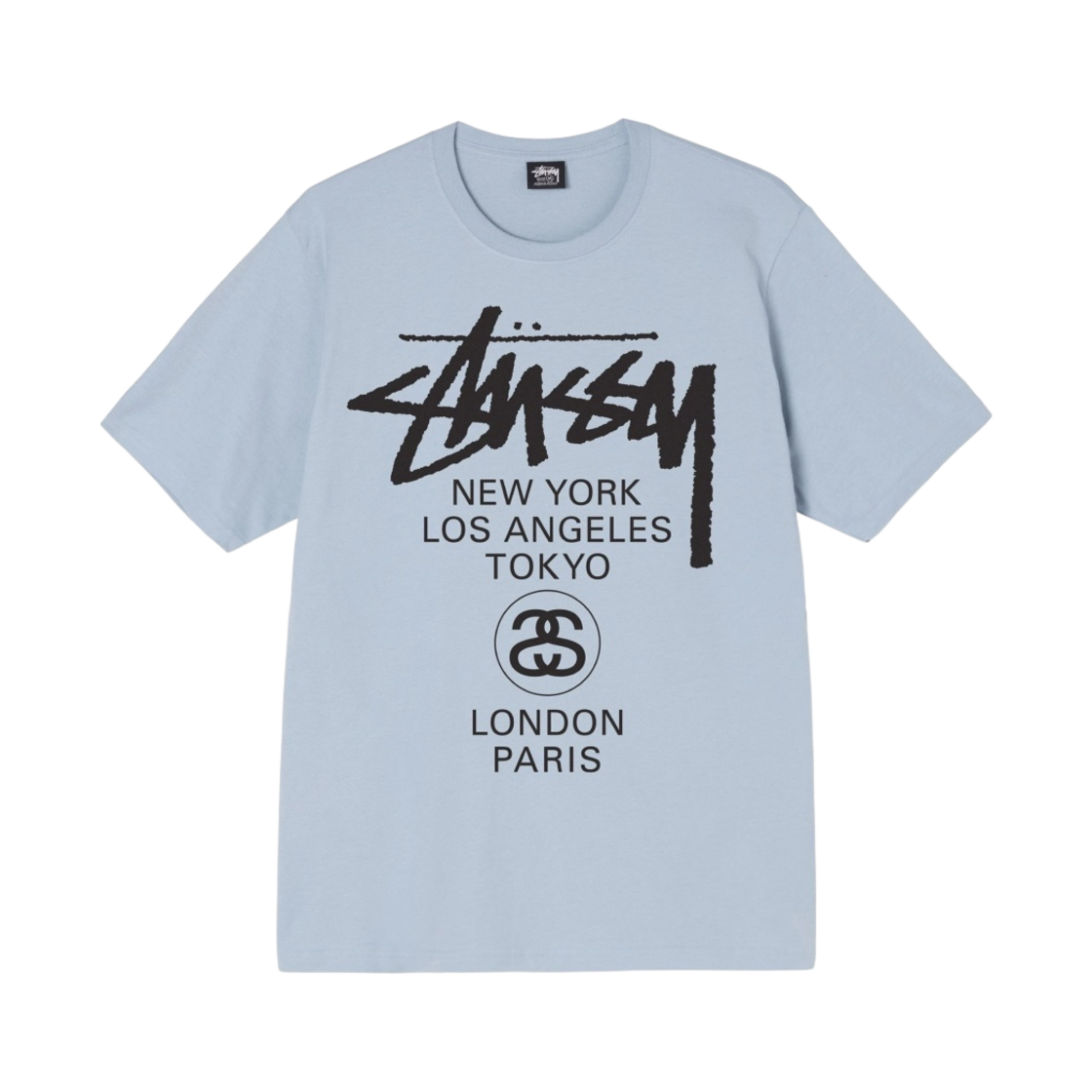 스투시 월드투어 티셔츠 스틸 2021(Stussy World Tour T-Shirt Steel 2021)