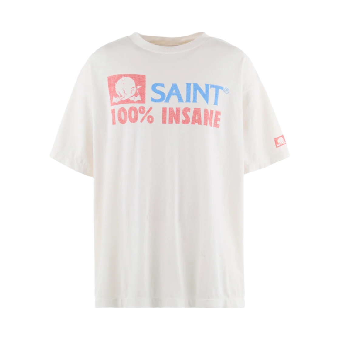 세인트 마이클 인세인 숏슬리브 티셔츠 화이트 - 25SS(Saint Mxxxxxx Insane S/S T-Shirt White - 25SS) - 1