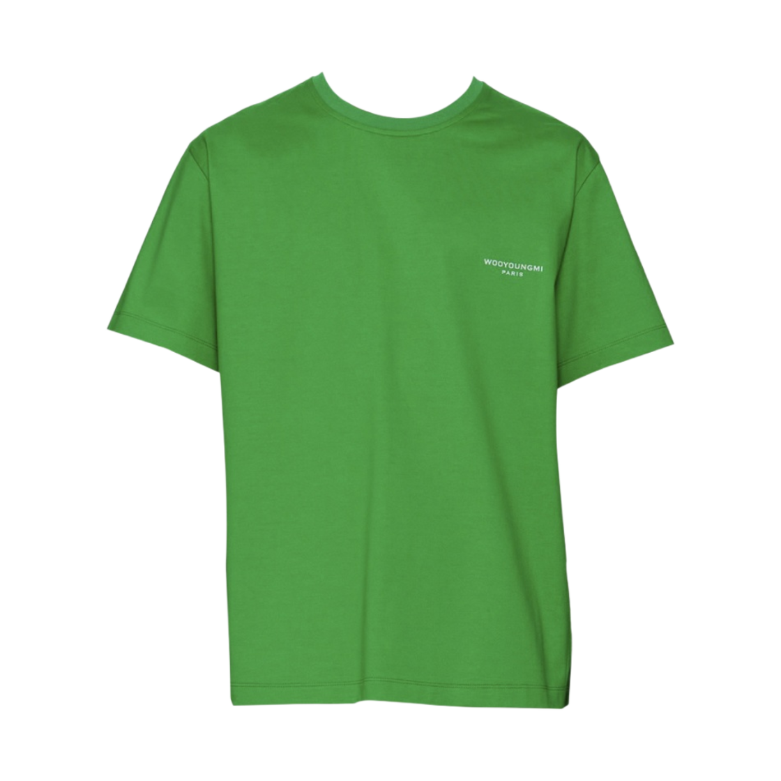 우영미 플라워 프린트 백로고 티셔츠 그린 - 22SS(Wooyoungmi Flower Print Back Logo T-Shirt Green - 22SS) - 2