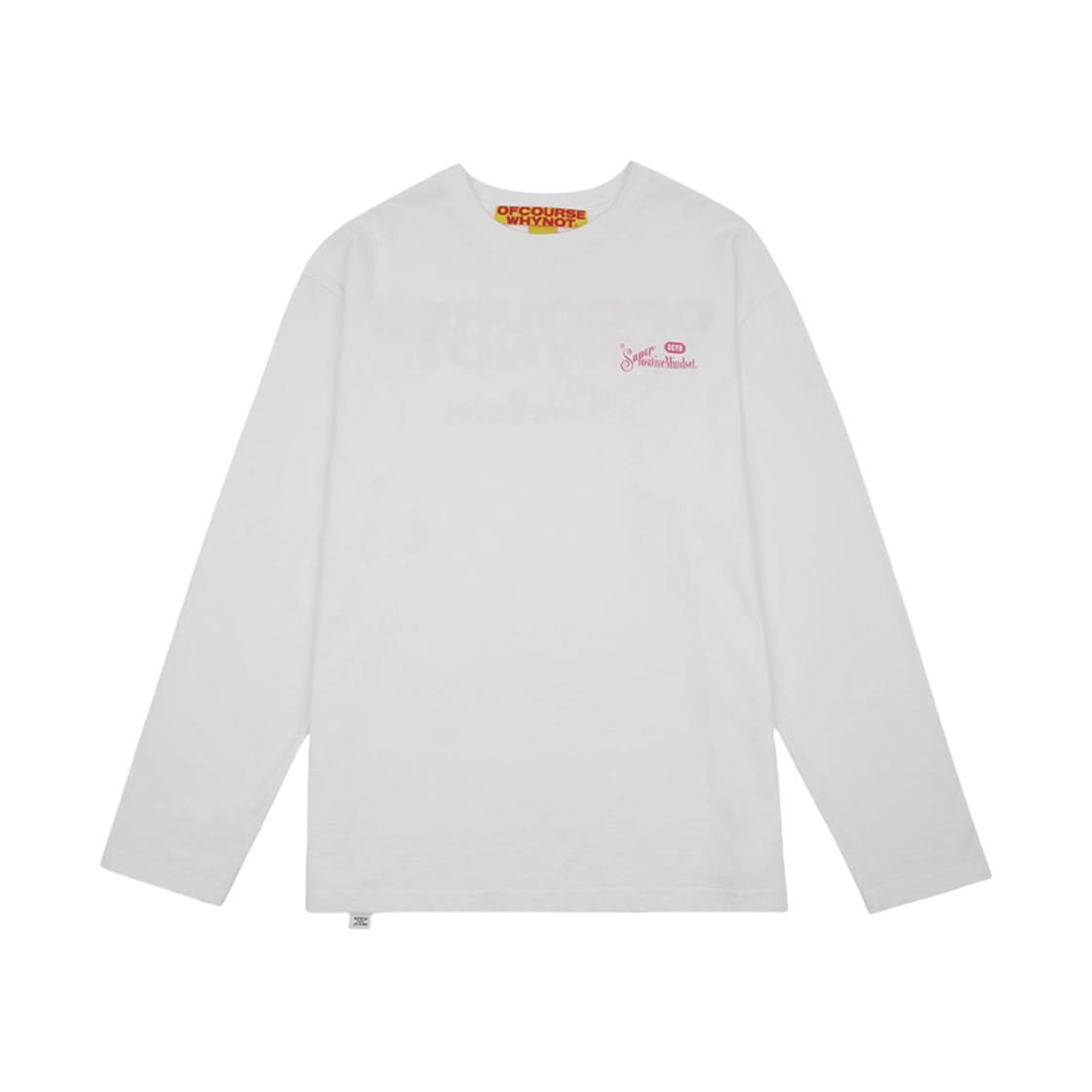 오브콜스와이낫 포에버 마인 롱슬리프 탑 화이트
