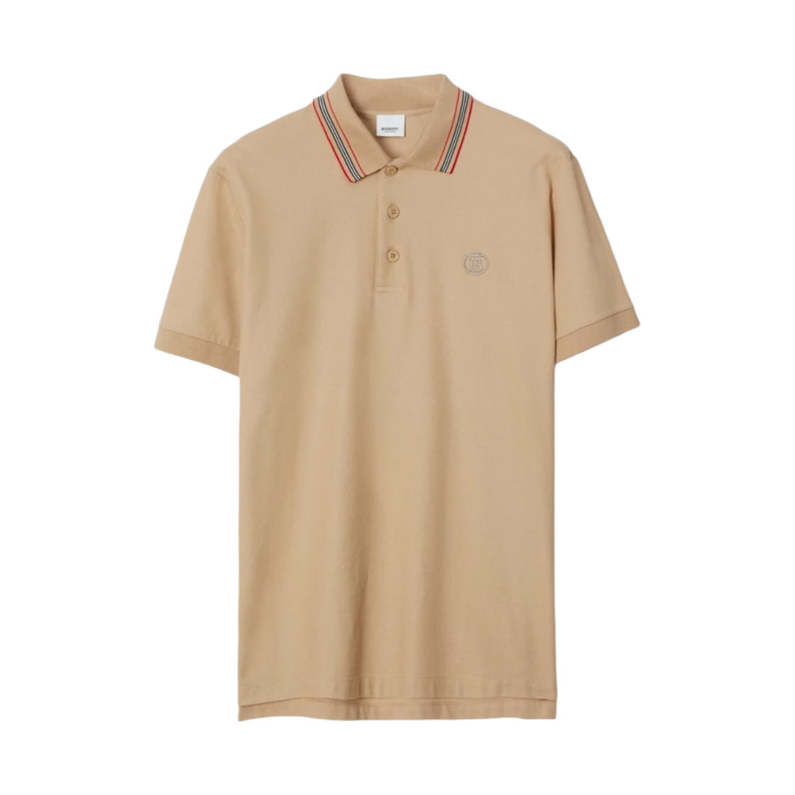 8083159 Burberry Cotton Polo Shirt Soft Fawn