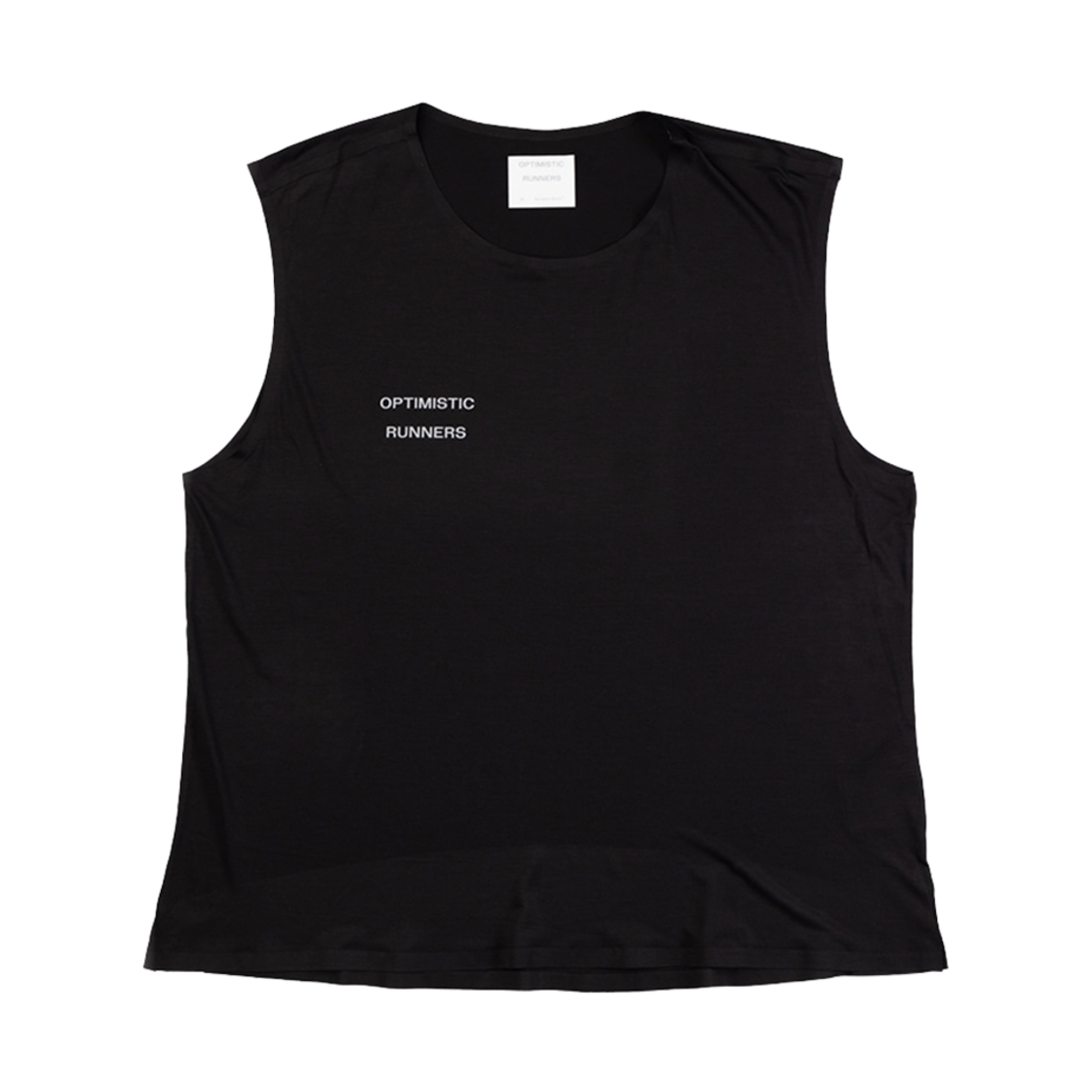 - Optimistic Runners Recycled Crop Tank Top Black
