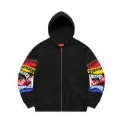 Supreme x Thrasher Multi Logo Zip Up Hooded Sweatshirt Black - 21FW