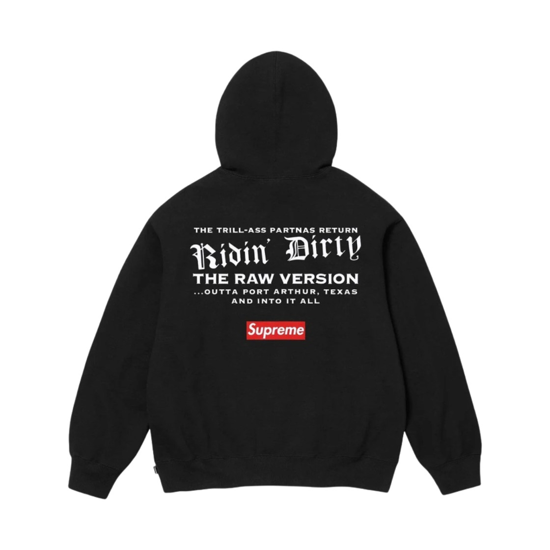 슈프림 x UGK 후드 스웨트셔츠 블랙 - 24SS(Supreme x UGK Hooded Sweatshirt Black - 24SS) - 2