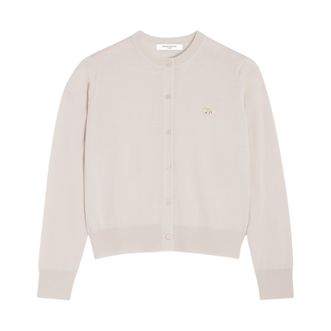 (W) 메종 키츠네 베이비 폭스 패치 레귤러 가디건 마블((W) Maison Kitsune Baby Fox Patch Regular Cardigan Marble)
