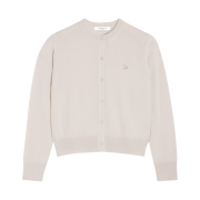 (W) Maison Kitsune Baby Fox Patch Regular Cardigan Marble