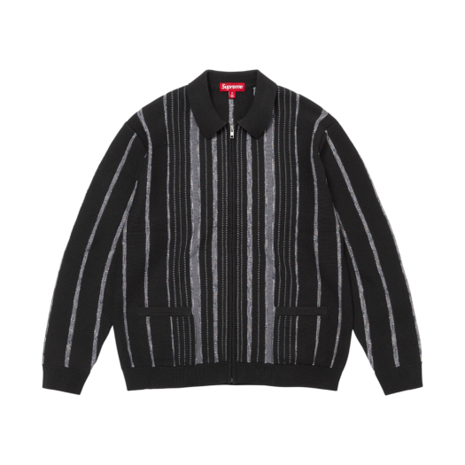 Supreme Brushed Grid Cardigan ブラック XL Supreme Brushed Grid