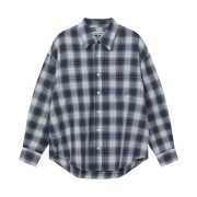 Permanent Archive Ombre Checkered Shirt Navy