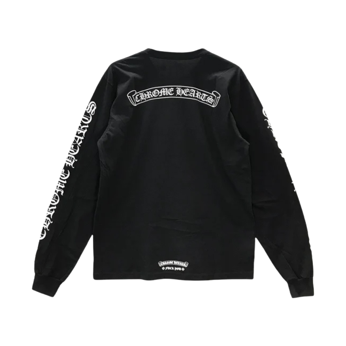 【Chrome Hearts】 Scroll Fuck you Logo LS T-Shirt Black Chrome Hearts Fuck You Long Sleeve | Grailed