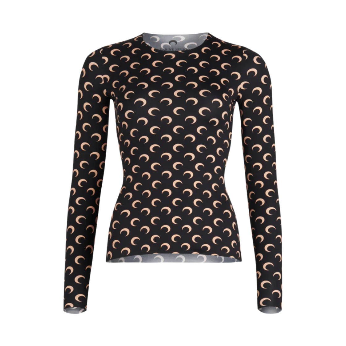 (W) 마린 세르 리제너레이티드 세컨드 스킨 탑 문 탠 온 블랙