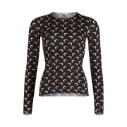 (W) Marine Serre Regenerated Second Skin Top Moon Tan On Black