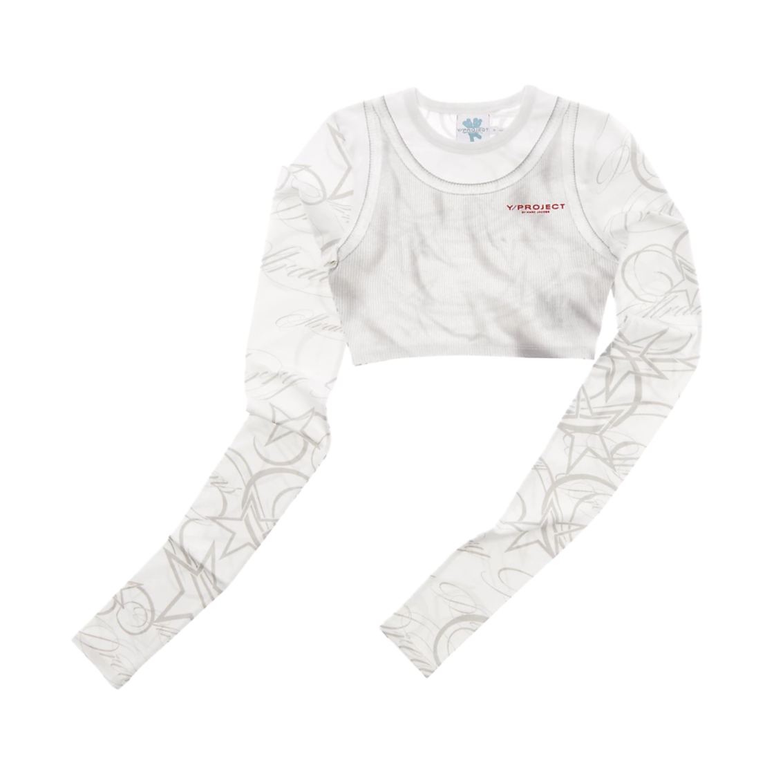 (W) 헤븐 바이 마크 제이콥스 x 와이프로젝트 롱슬리브 탑 화이트((W) Heaven By Marc Jacobs x Y/Project Longsleeve Top White)