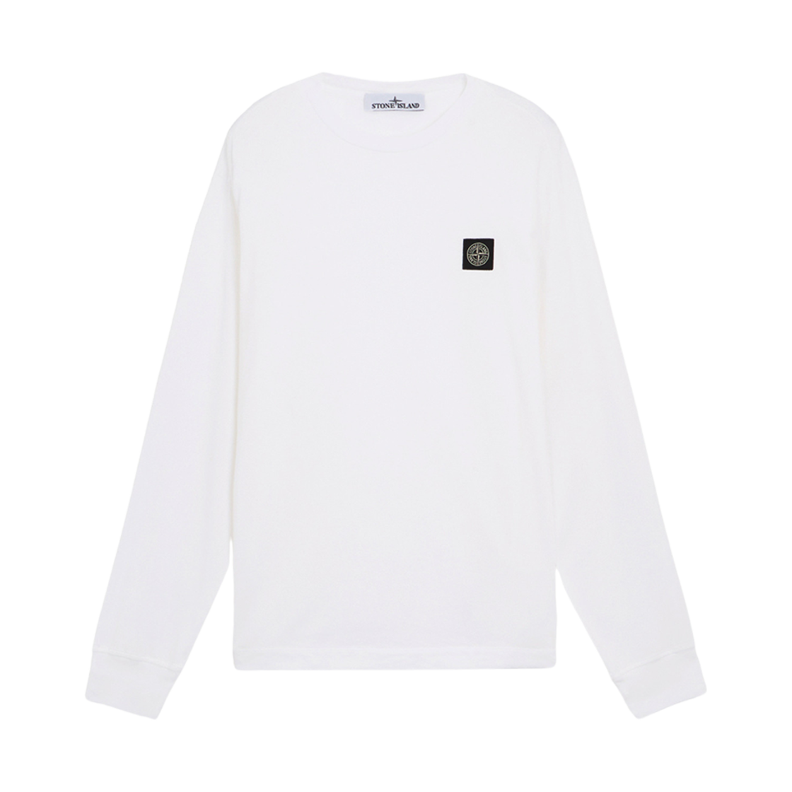 811522713-A0001 Stone Island 22713 60/2 Cotton Jersey Slim Fit L/S T-Shirt White - 24FW