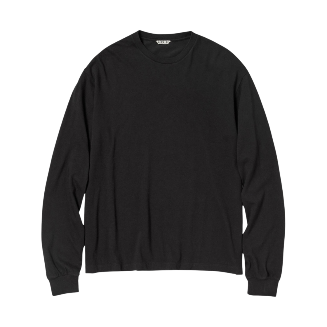 오라리 심리스 롱슬리브 티셔츠 블랙 - 23AW(Auralee Seamless L/S T-Shirt Black - 23AW)