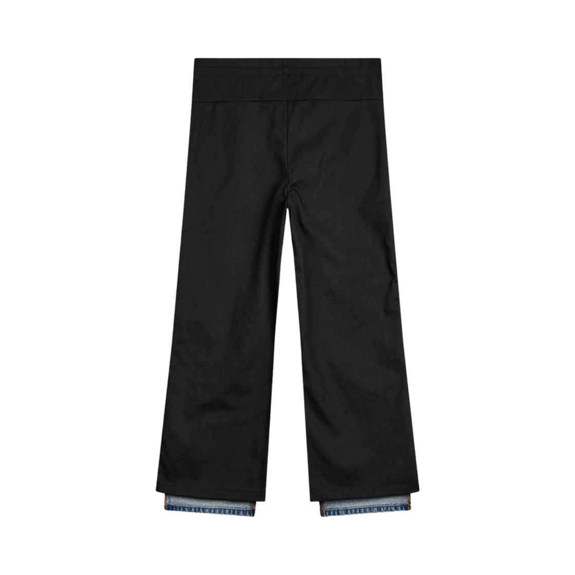 오픈 Yy 스티치 프론트 진 코튼 팬츠 블랙 | Open Yy | KREAM