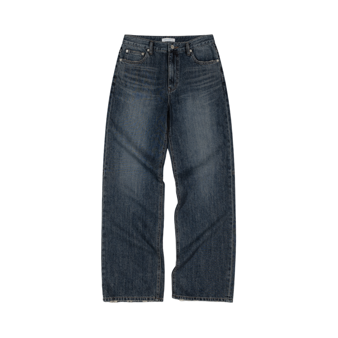 (W) 로우클래식 뉴 진 다크 블루((W) Low Classic New Straight-Fit Jeans Dark Blue)