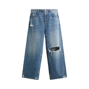 Zara x Harry Lambert Wide Fit Jeans Blue