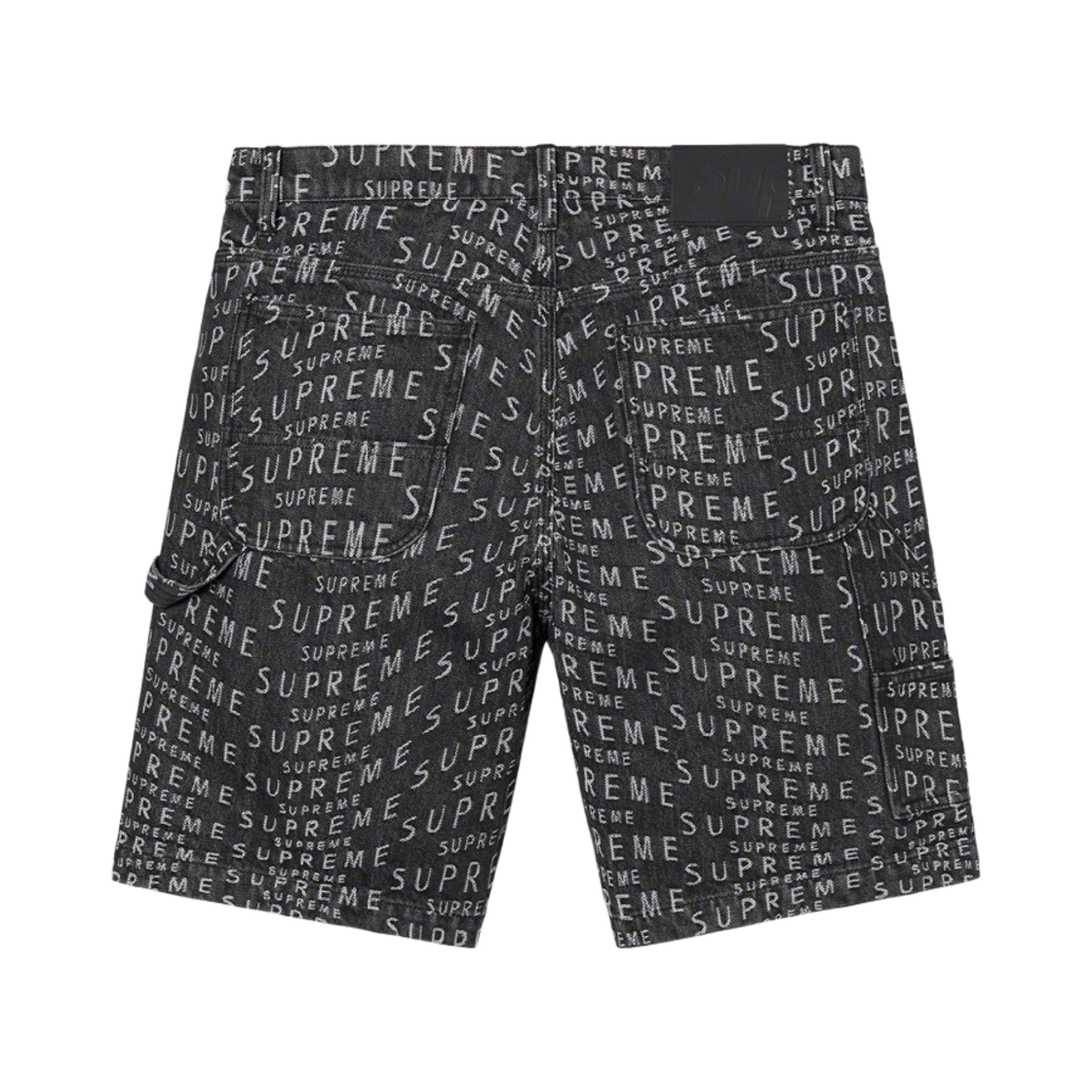 슈프림 워프 자카드 로고 데님 페인터 쇼츠 블랙 - 21SS(Supreme Warp Jacquard Logos Denim Painter Shorts Black - 21SS) - 2