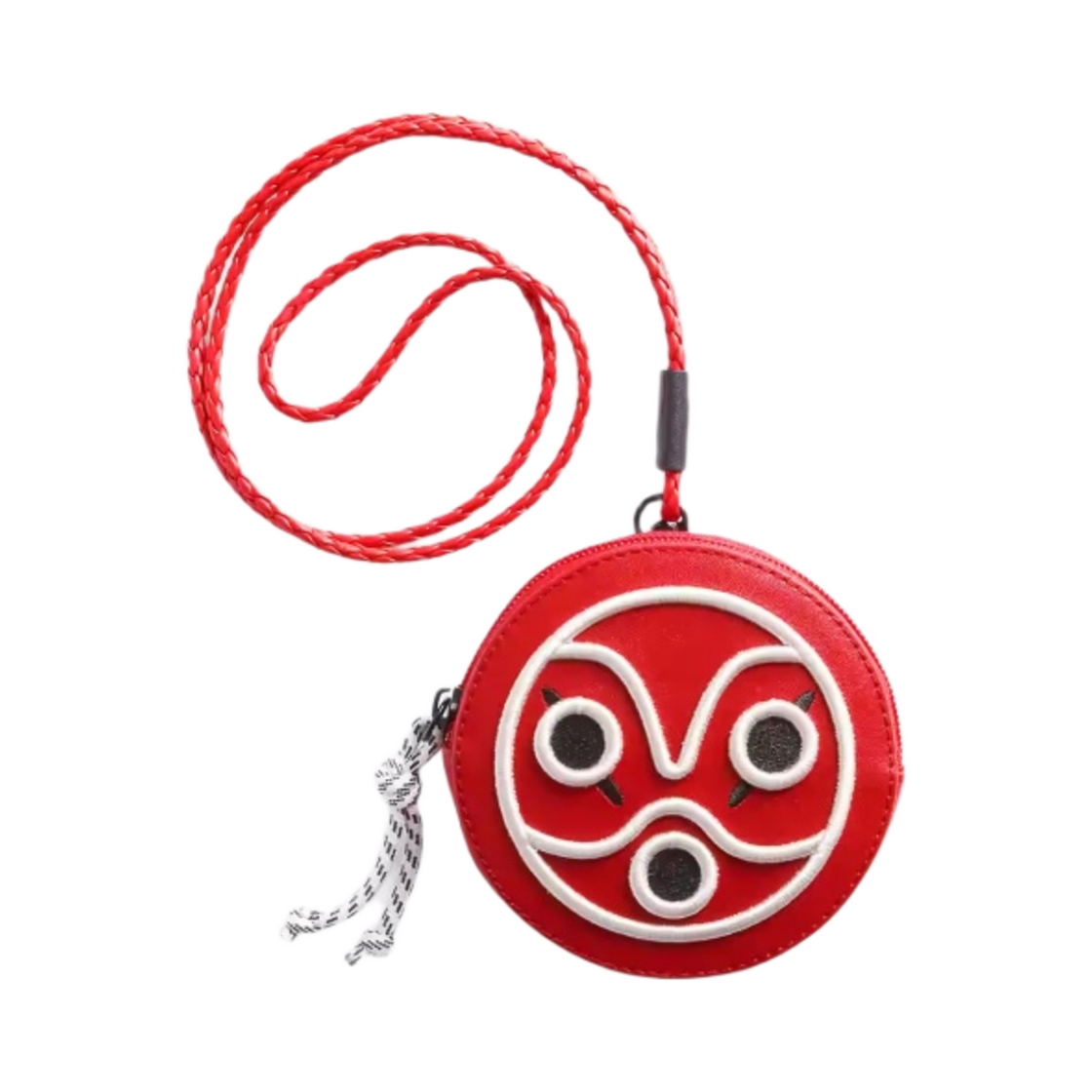 리바이스 x 모노노케 히메 산 마스크 레더 코인 백 브릴리언트 레드(Levi's x Princess Mononoke San's Mask Leather Coin Bag Brilliant Red)