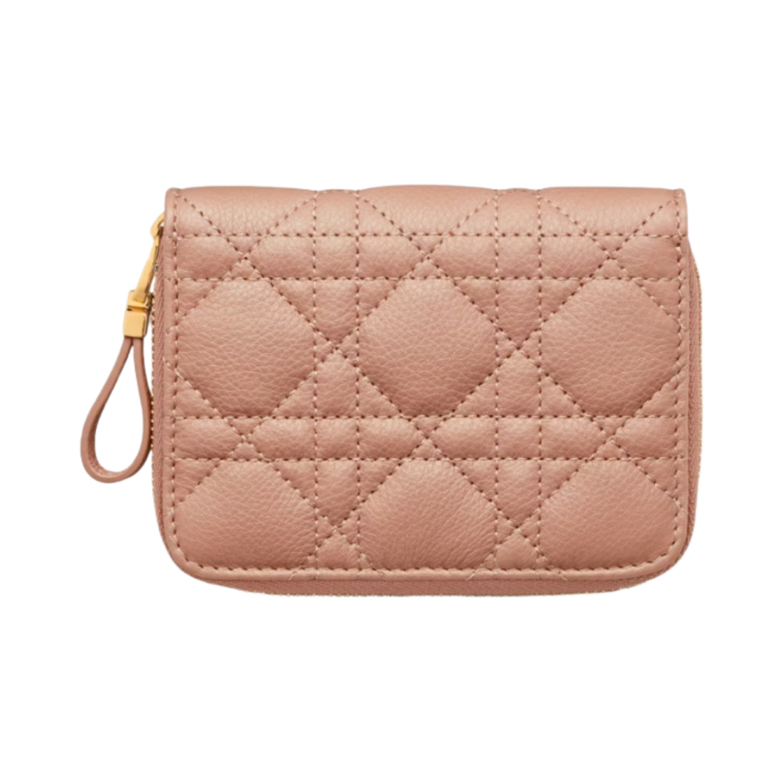 디올 카로 컴팩트 지퍼 지갑 서플 까나쥬 카프스킨 로즈 드 방(Dior Caro Compact Zipped Wallet Supple Cannage Calfskin Rose Des Vents) - 3