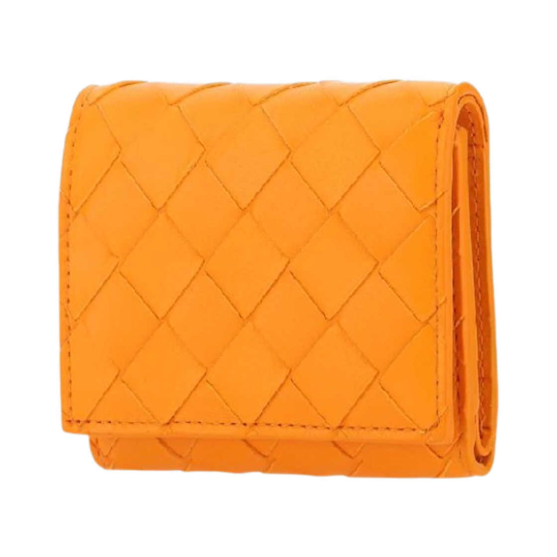 보테가 베네타 트라이폴드 지퍼 지갑 탠저린(Bottega Veneta Tri-Fold Zip Wallet Tangerine) - 2