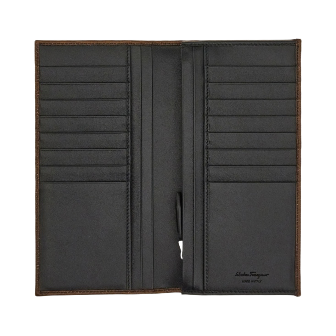 66A069-753622 Ferragamo Gancini Organizer Wallet Brown Black - #4