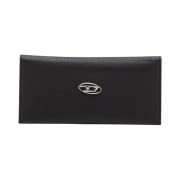(W) Diesel Continental Wallet in Grainy Leather Black