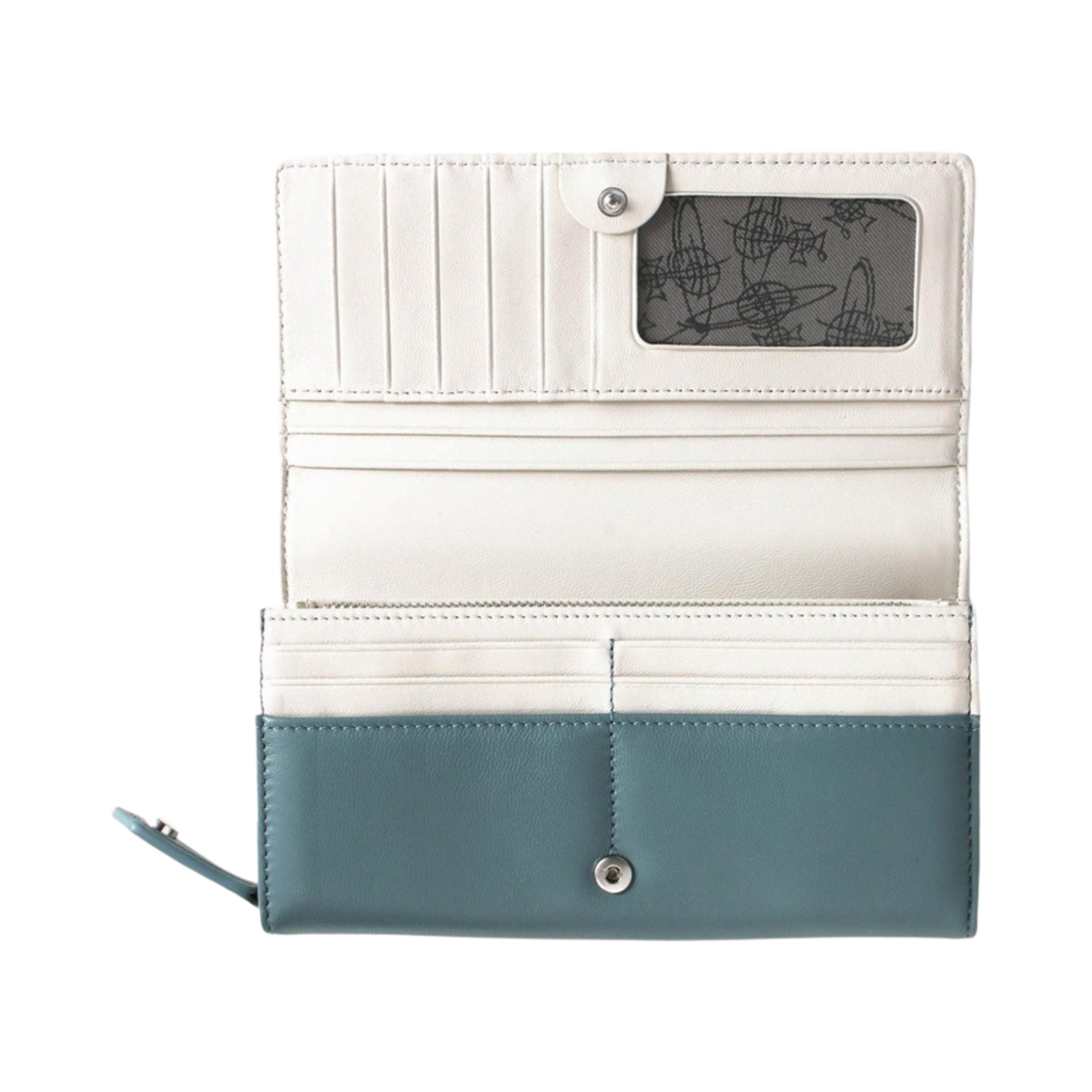 비비안 웨스트우드 나파 레더 엠마 클래식 롱 지갑 블루(Vivienne Westwood Nappa Leather Emma Classic Long Wallet Blue) - 2