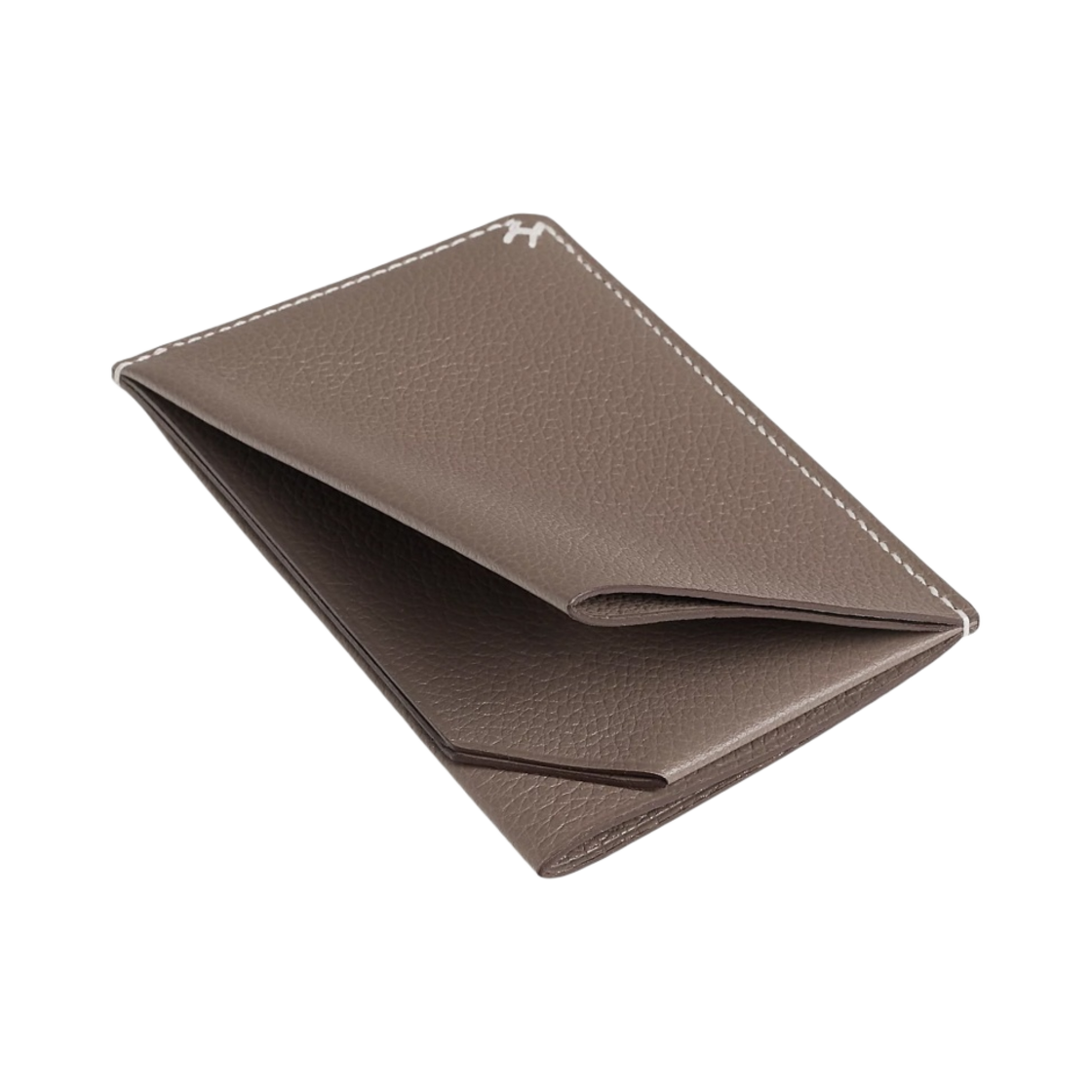 에르메스 H 셀리에 카드 홀더 에버컬러 & 에뚜쁘(Hermes H Sellier Card Holder Evercolor & Etoupe) - 2