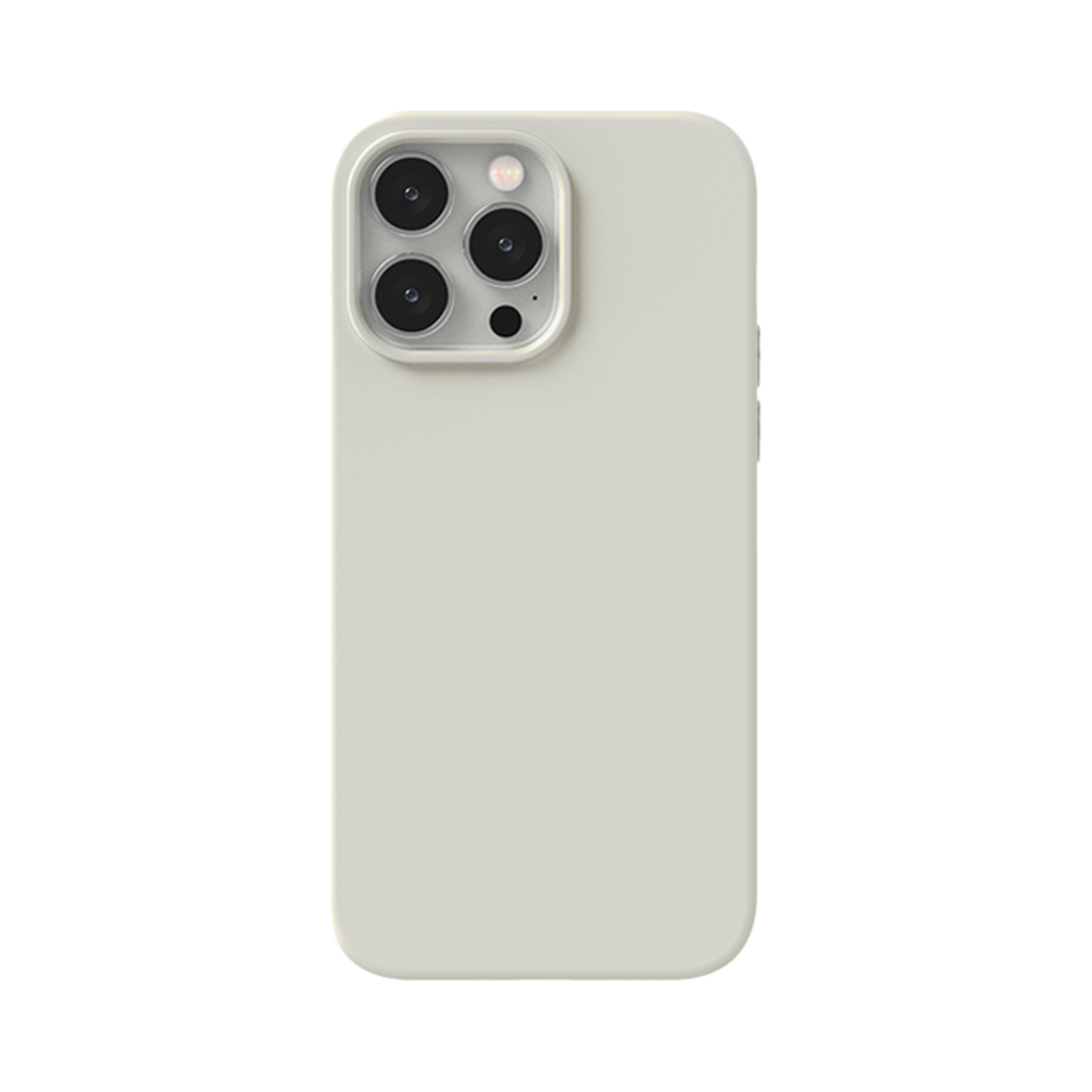 S100700092 SINJIMORU MagSafe Soft Grip Silicone iPhone 16/15/14/13/12 Mini Plus Pro Max Case Light Gray - 대표 이미지 #1