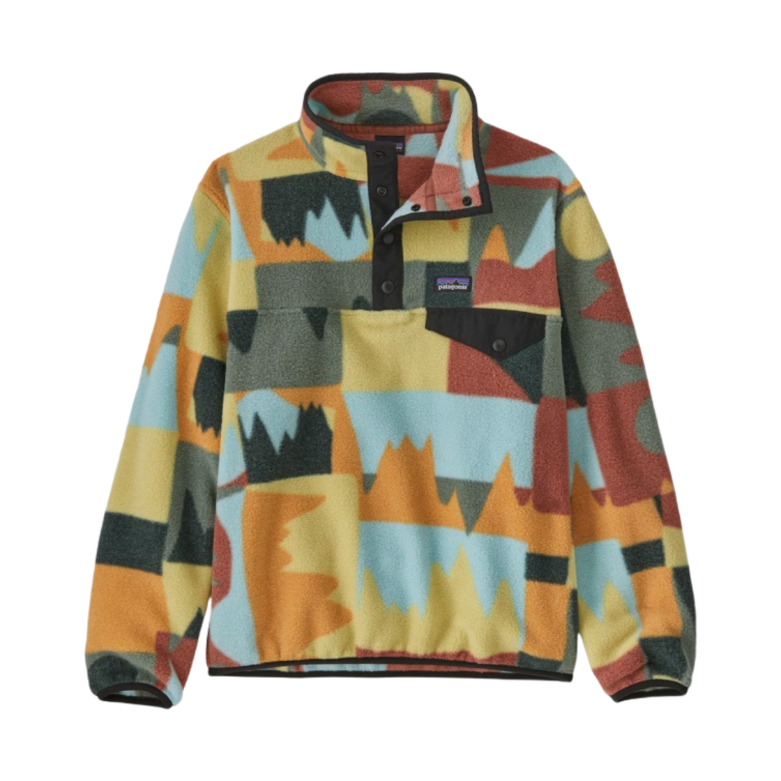 (키즈) 파타고니아 라이트웨이트 신칠라 스냅-T 플리스 풀오버 프론테라 스키프 블루((Kids) Patagonia Lightweight Synchilla Snap-T Fleece Pullover Frontera Skiff Blue) - 1