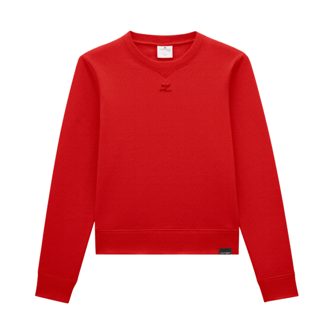 (W) 꾸레쥬 클래식 스웨트셔츠 헤리티지 레드((W) Courreges Classic Sweatshirt Heritage Red) - 1
