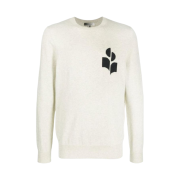 Isabel Marant Evans Logo Sweater Light Grey - 22FW