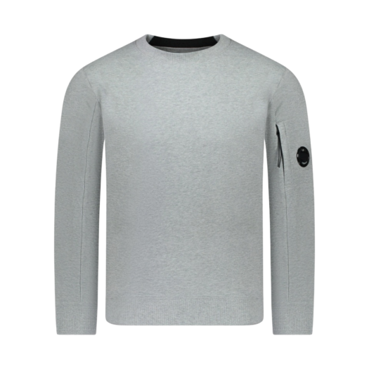 C.P. Company Diagonal Raised Fleece Sweatshirt Grey Melange - 24SS