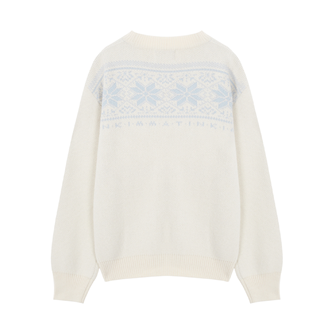 (W) 마뗑킴 마뗑 스노우플레이크 니트 스웨터 아이보리((W) Matin Kim Matin Snowflake Knit Sweater Ivory) - 2