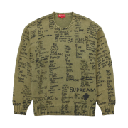 Supreme Gonz Poems Sweater Olive - 23SS