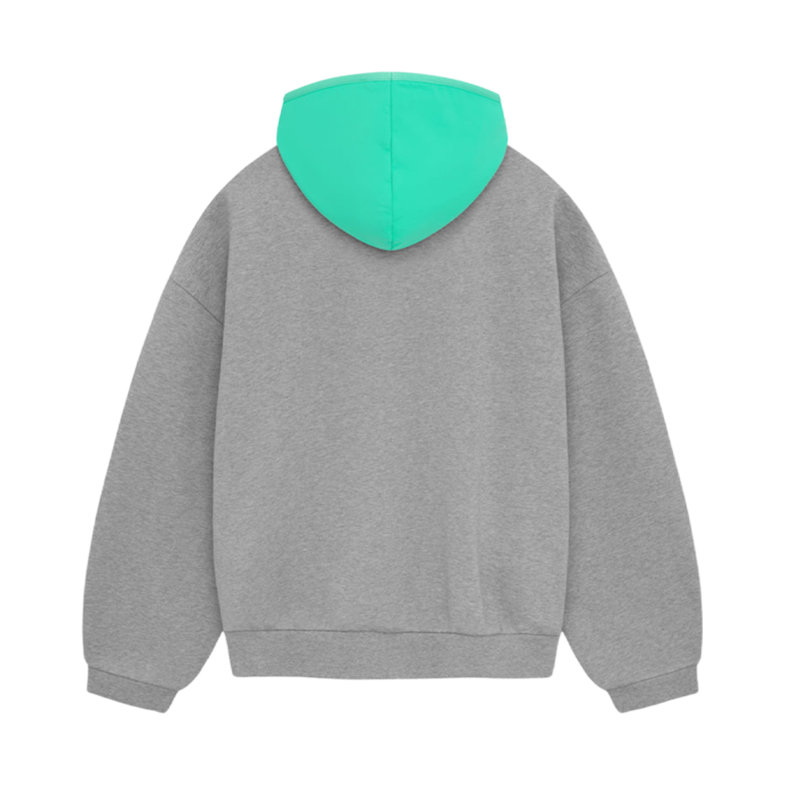 에센셜 나일론 플리스 후드 다크 헤더 오트밀 민트 리프 - 24SS(Essentials Nylon Fleece Hoodie Dark Heather Oatmeal Mint Leaf - 24SS) - 2