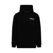 Balenciaga Political Campaign Medium Fit Hoodie Black