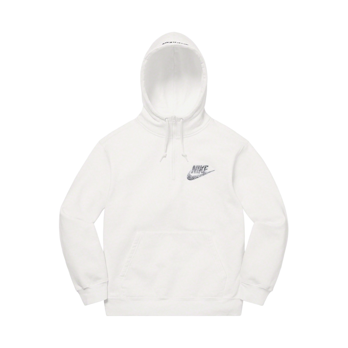 슈프림 x 나이키 하프 집 후드 스웨트셔츠 화이트 - 21SS(Supreme x Nike Half Zip Hooded Sweatshirt White - 21SS) - 1