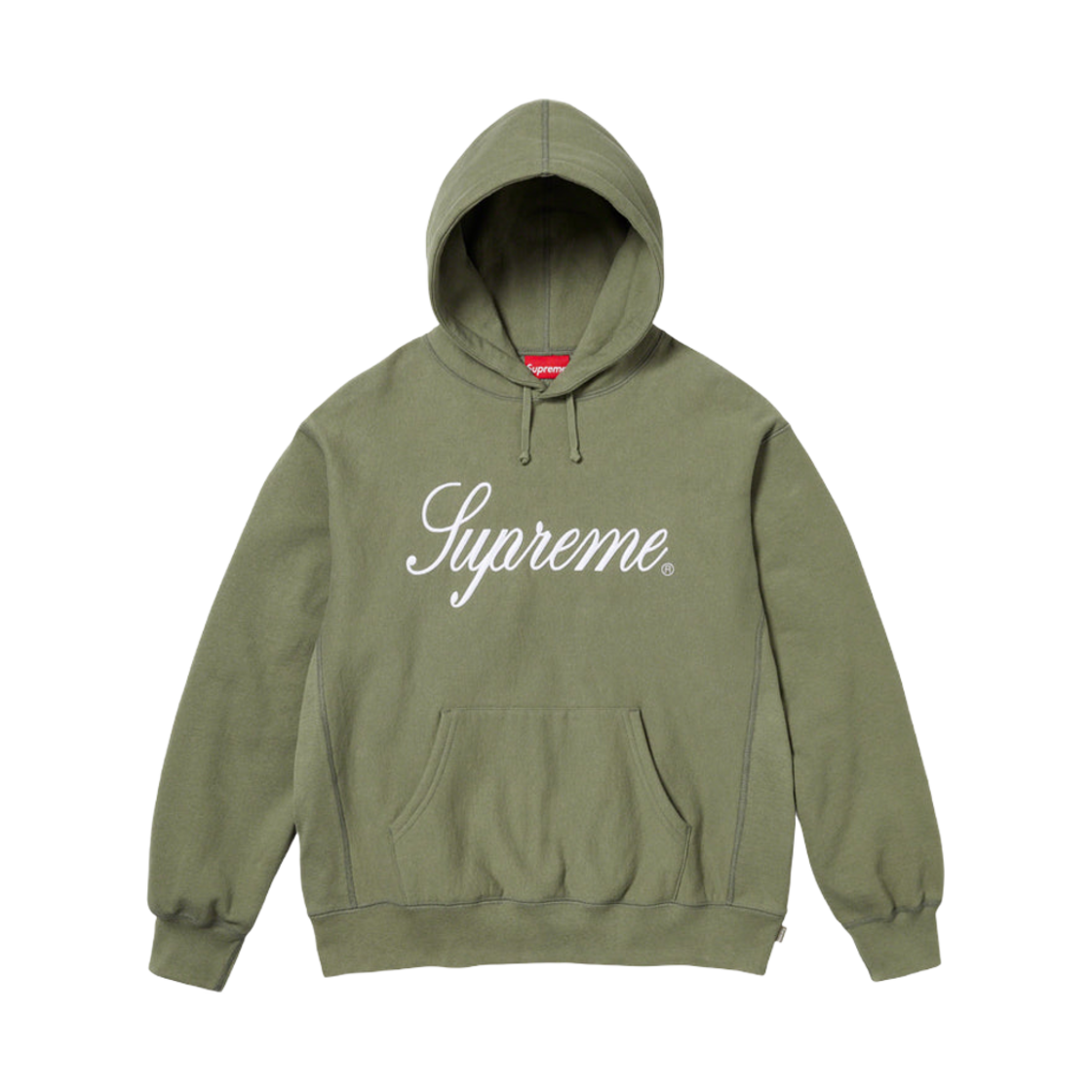 슈프림 레이즈드 스크립트 후드 스웨트셔츠 라이트 올리브 - 23FW(Supreme Raised Script Hooded Sweatshirt Light Olive - 23FW) - 1