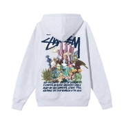 Stussy Psychedelic Hood Ash Heather