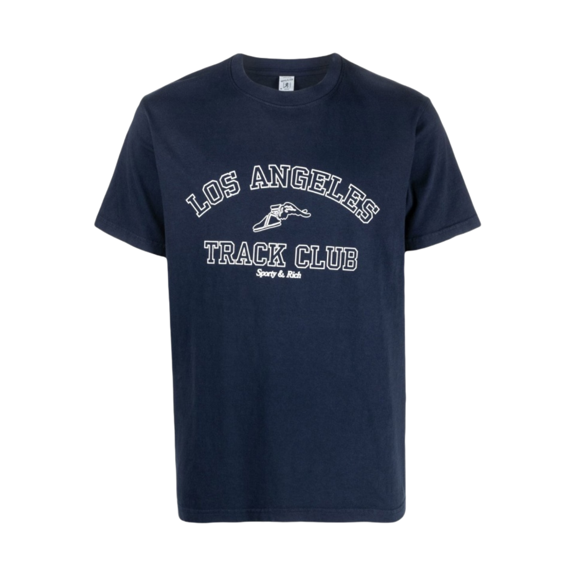 스포티 앤 리치 트랙 클럽 티셔츠 네이비 화이트(Sporty & Rich Track Club T-Shirt Navy White) - 1
