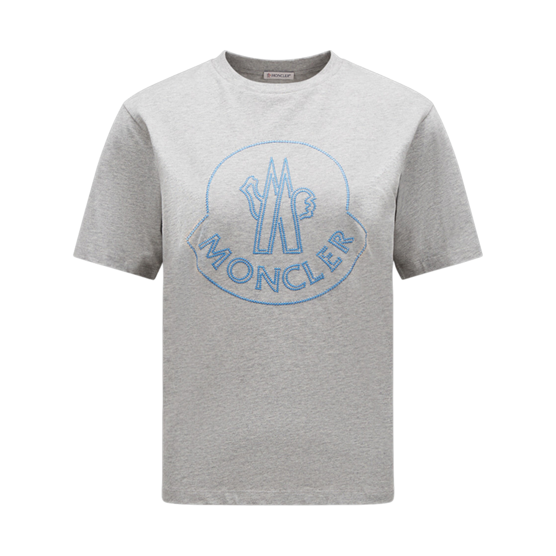 (W) 몽클레르 로고 티셔츠 그레이 - 23SS((W) Moncler Logo T-Shirt Gray - 23SS) - 1